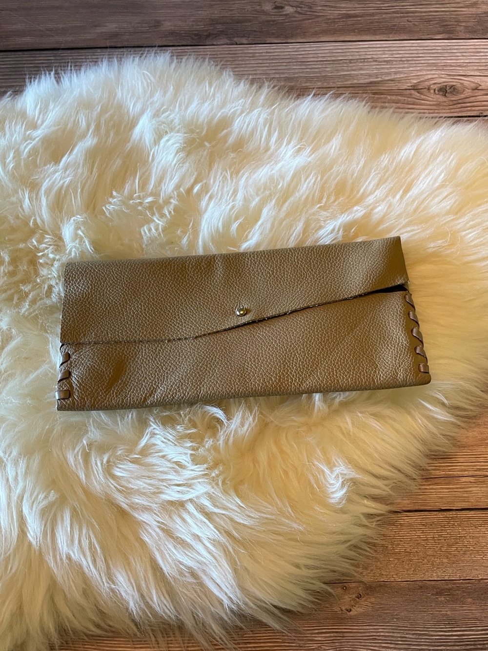 Gather and Spill Leather Wallet